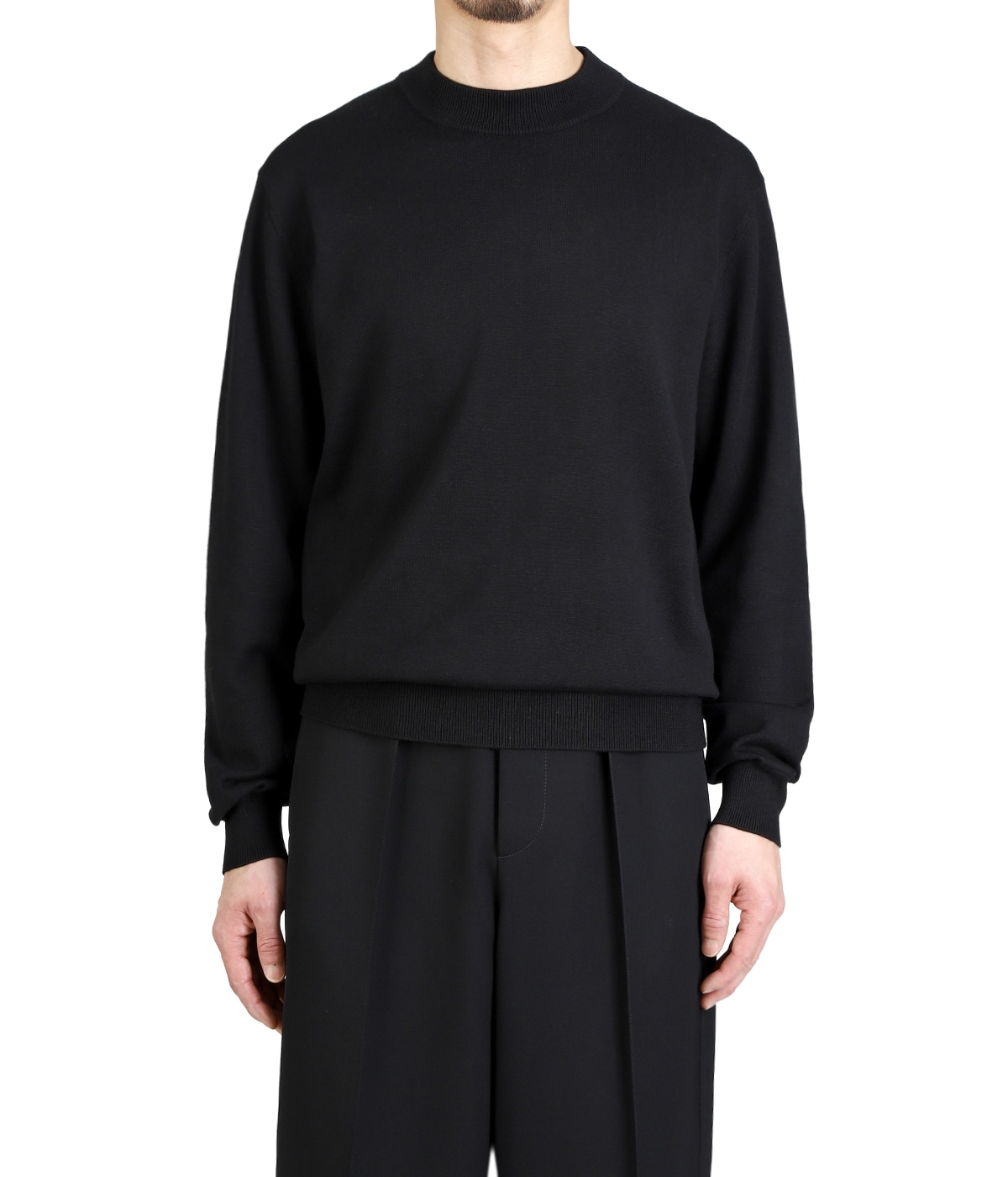 コットンカシミヤ プレーンモックネックプルオーバー | CABaN(キャバン