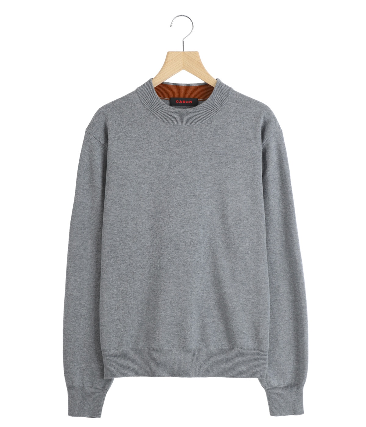 コットンカシミヤ プレーンモックネックプルオーバー | CABaN(キャバン