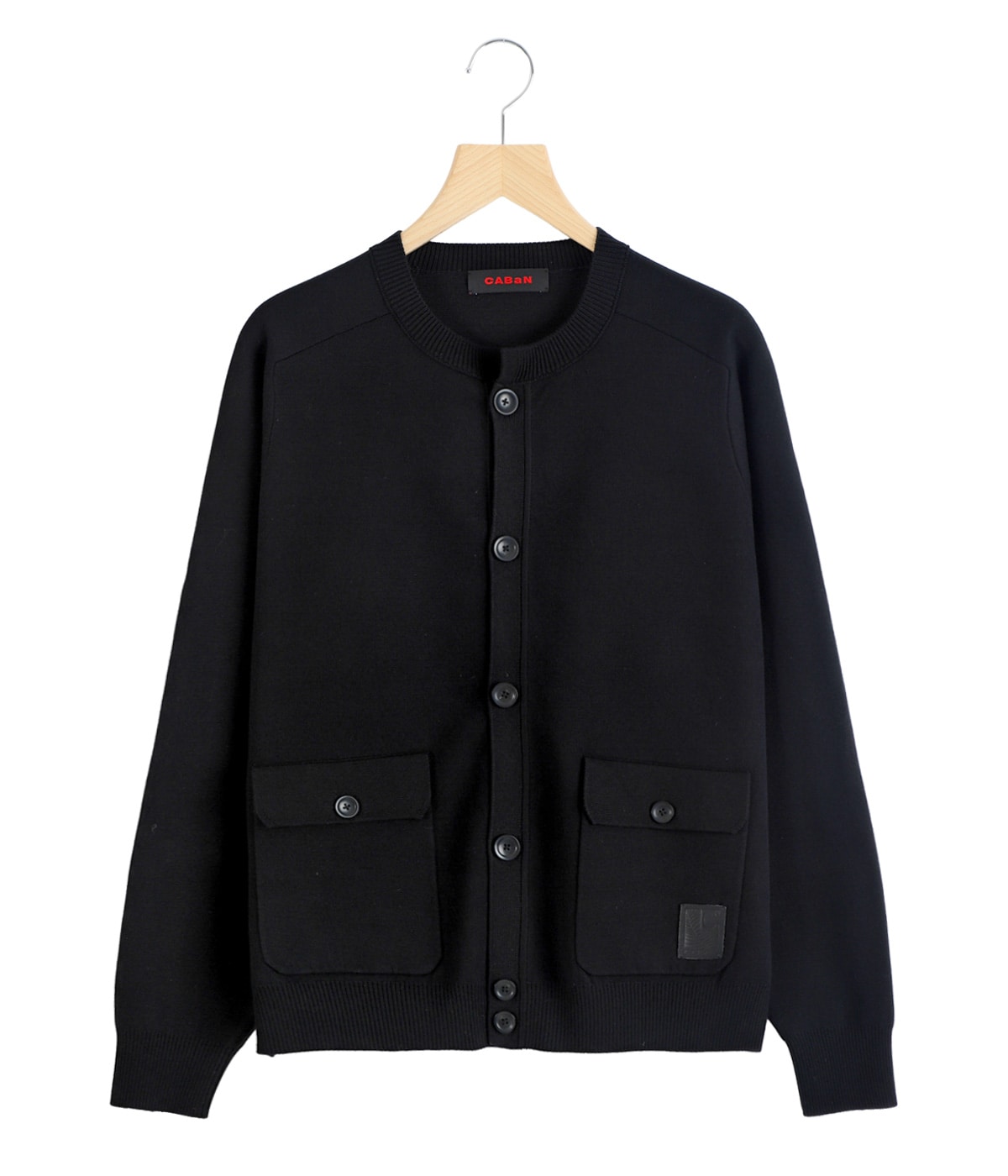 コットンカシミヤ フラップポケットニットブルゾン | CABaN(キャバン