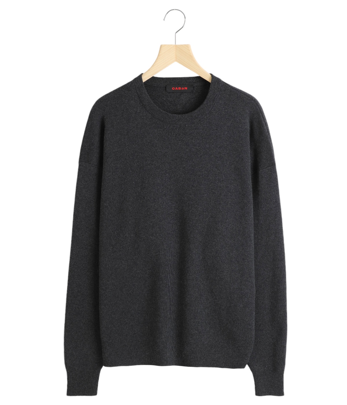 CABaNキャバン コットンカシミヤ ボンディングニットコート ミドル丈 コットンカシミヤ クルーネックプルオーバー | CABaN(キャバン