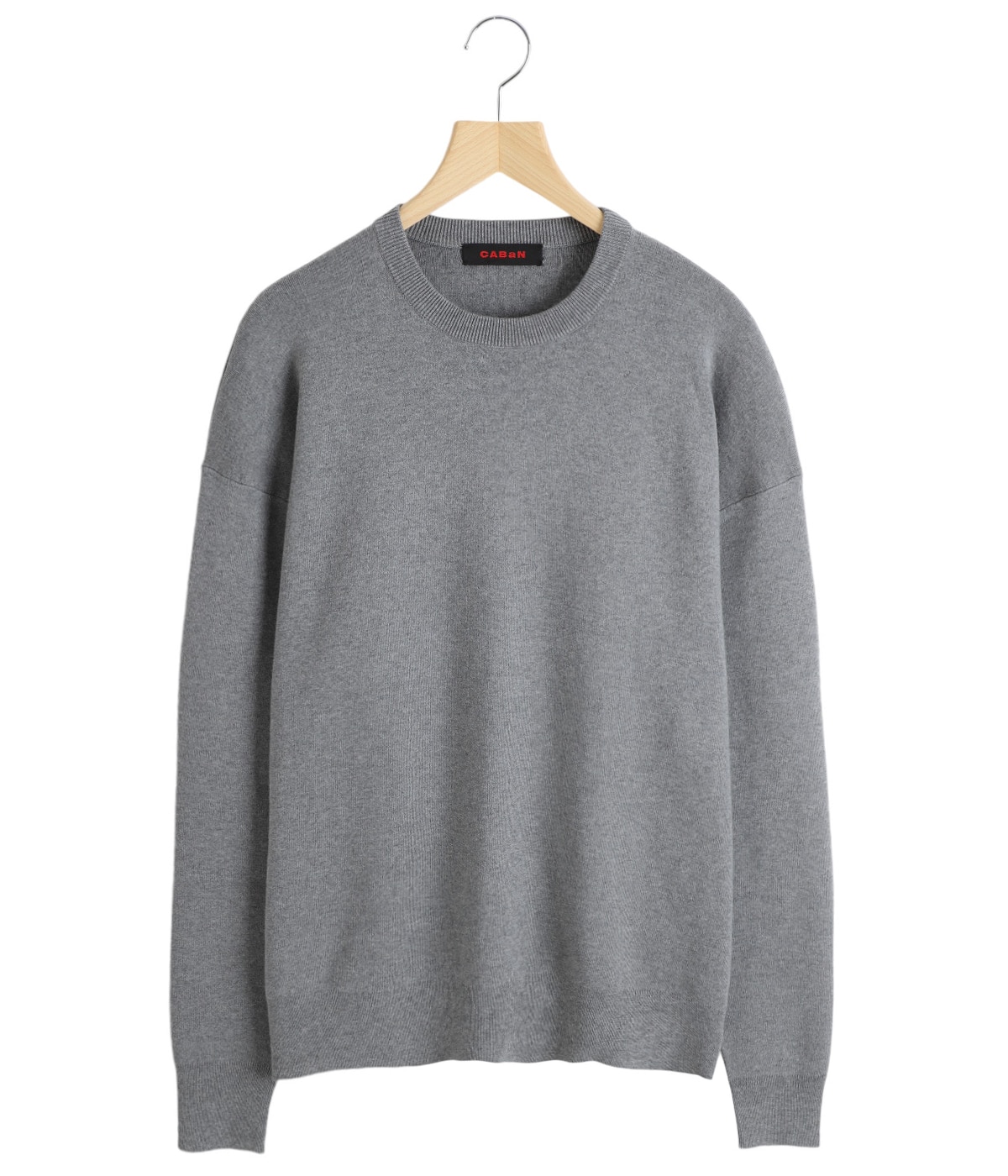 CABaN グレーニット コットンカシミヤ クルーネックプルオーバー | CABaN(キャバン