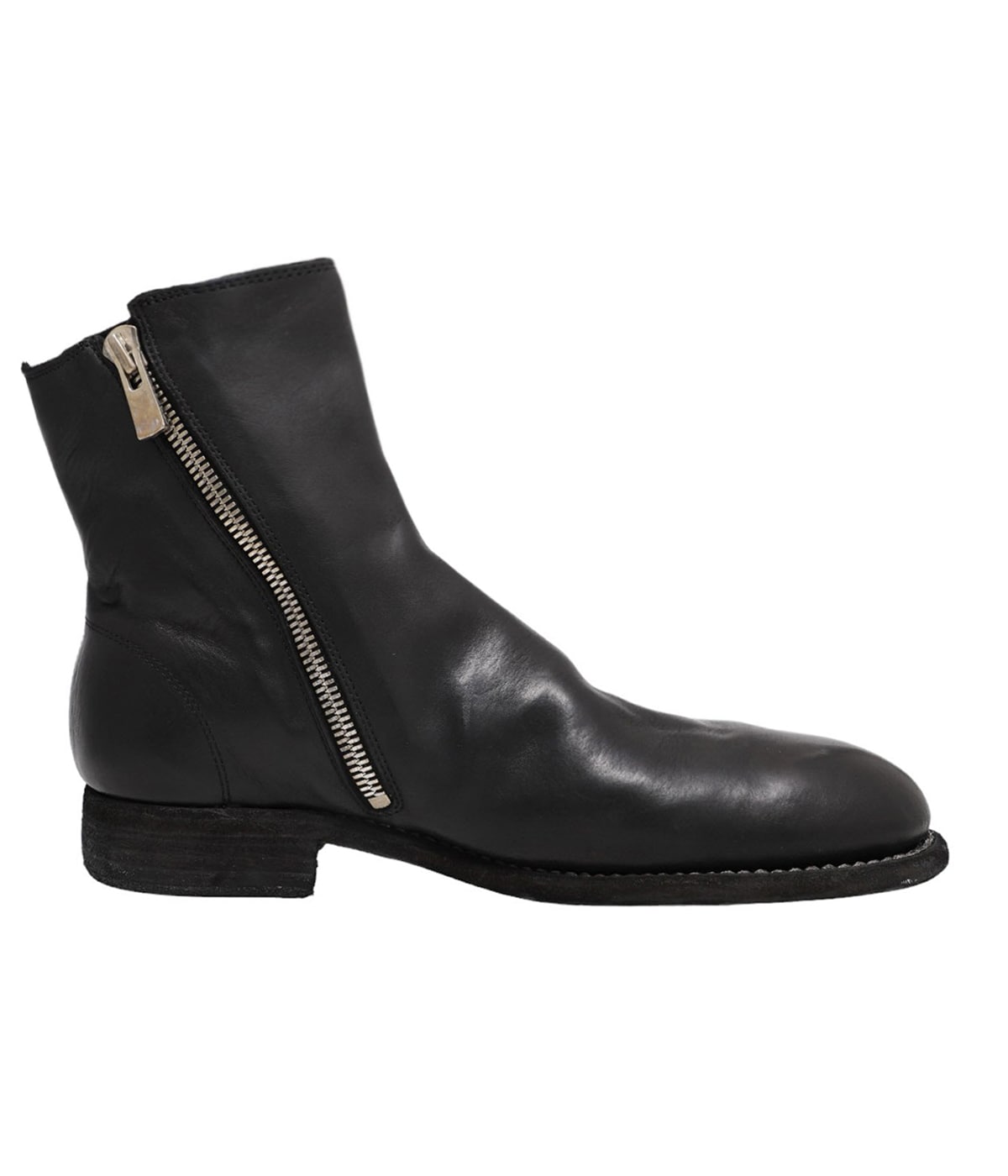 CLASSIC FLAT SIDE ZIP BOOTS HORSE FULL GRAIN | GUIDI