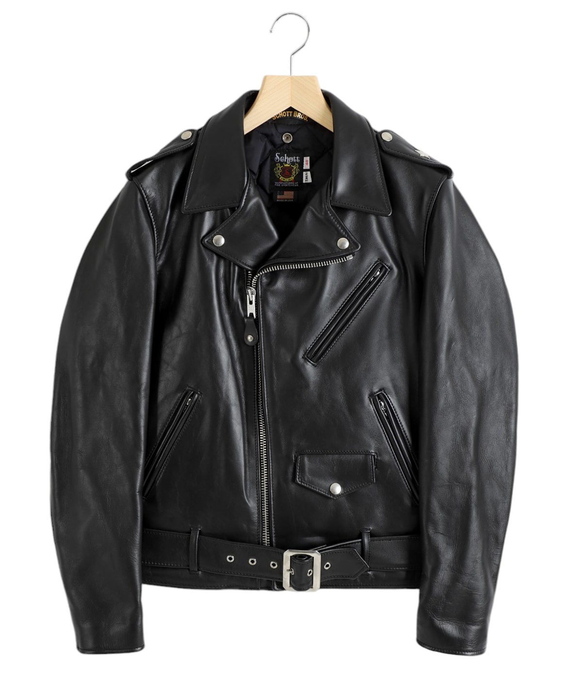 LEONARD レザージャケット サイズ42 黒 キルティング Amazon.co.jp: [Schott NYC] [ショット] QUILTED LINNER LEATHER