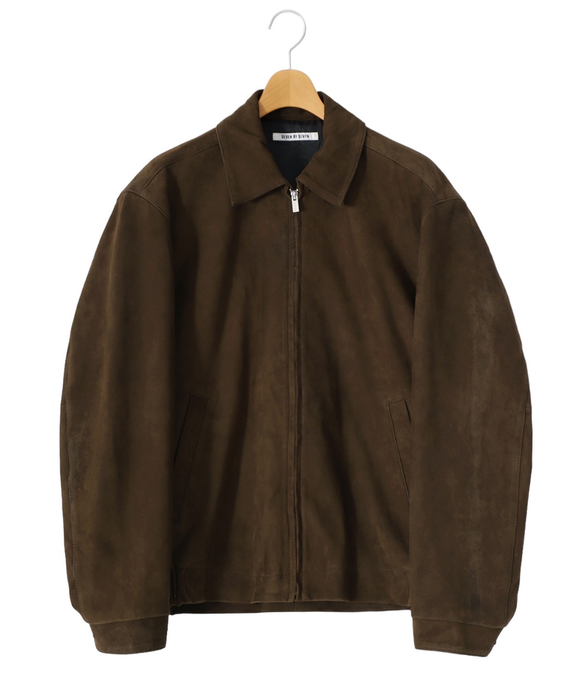 Giannetti ブラウンジャケット ZIP UP LEATHER BLOUSON | SEVEN BY SEVEN(セブンバイセブン
