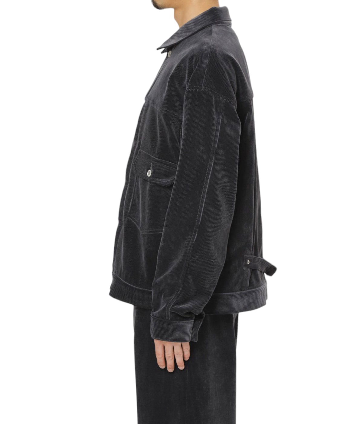 アンダーソンベル　コーデュロイ　ダブルコート HUGO BOSS ヒューゴボス バックル付きベルト ダブルボタン