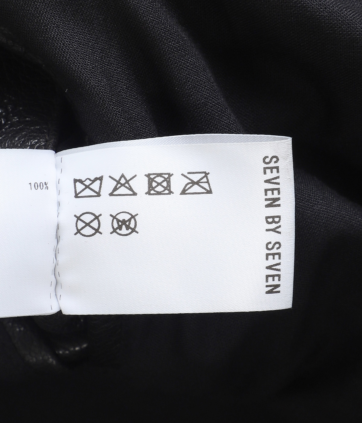 LEATHER ZIP UP BLOUSON ‐Sheep Shrink leather‐ | SEVEN BY SEVEN