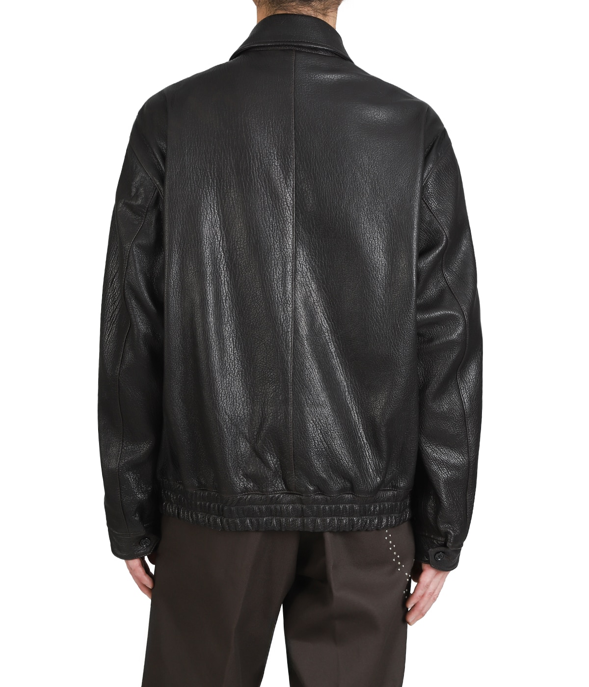 LEATHER ZIP UP BLOUSON ‐Sheep Shrink leather‐ | SEVEN BY SEVEN