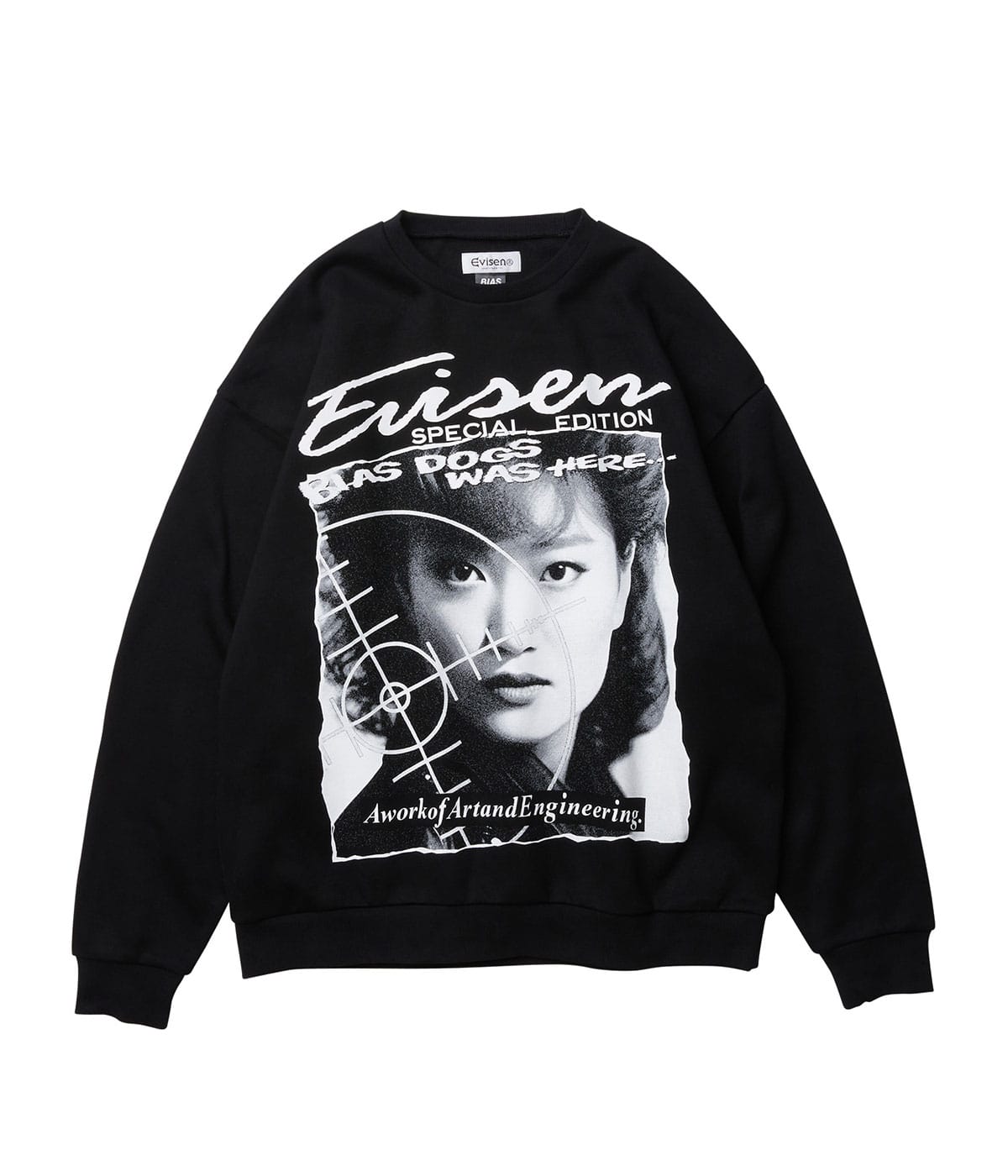 BIAS DOGS BLOW THE NIGHT! CREW SWEAT | Evisen Skateboards ゑ