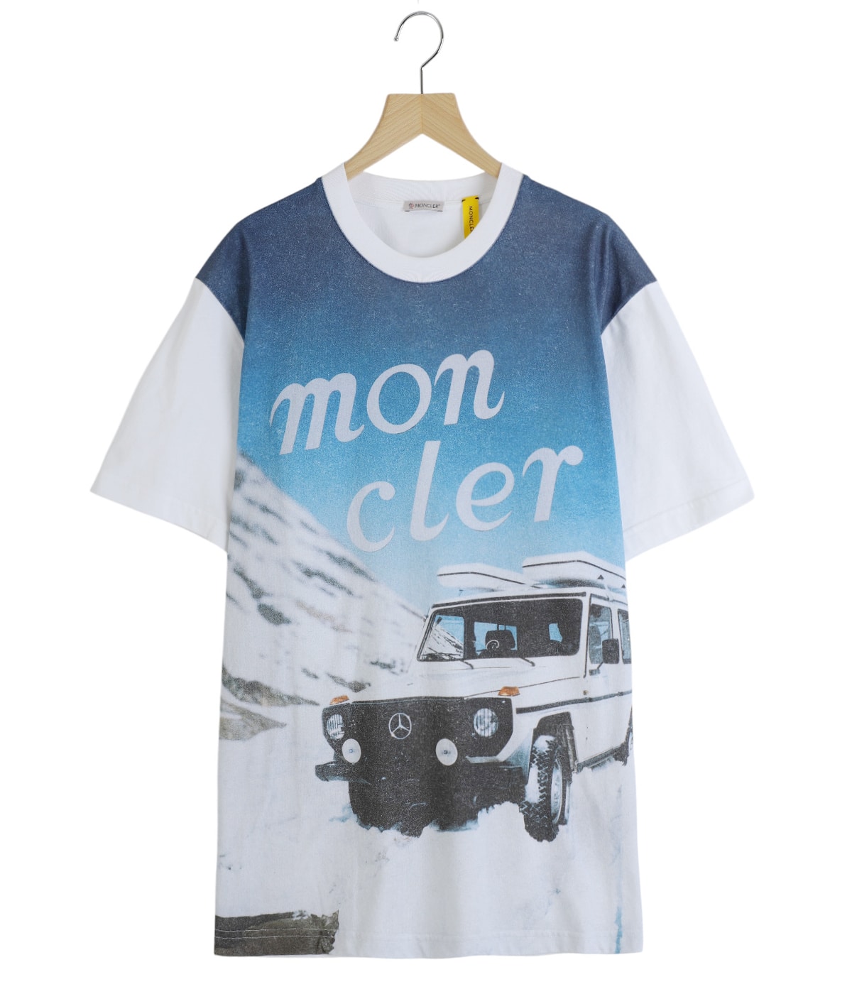 セ*犬様 モンクレールTシャツ MONCLER (モンクレール) 筆記体ロゴ クルーネック 半袖 Tシャツ