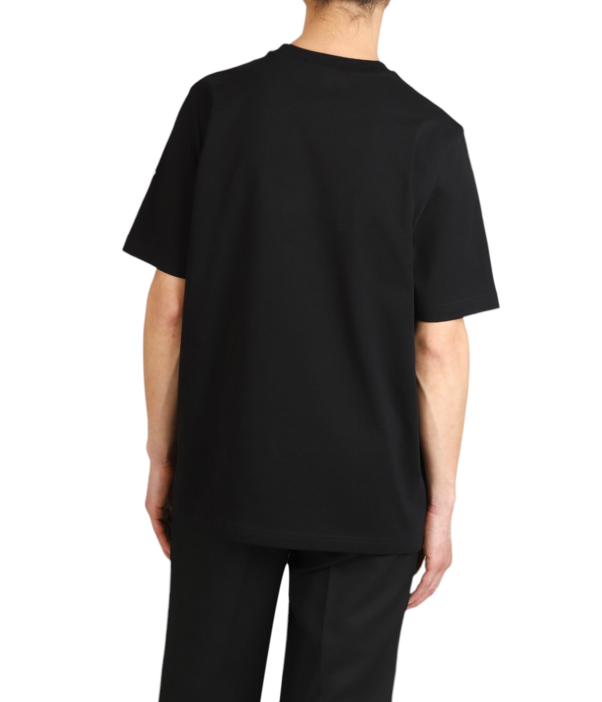 MONCLER◆Tシャツ/S/コットン/NVY MONCLER スーパーコピー Tシャツ ロゴ刺繍 フロント＆バック
