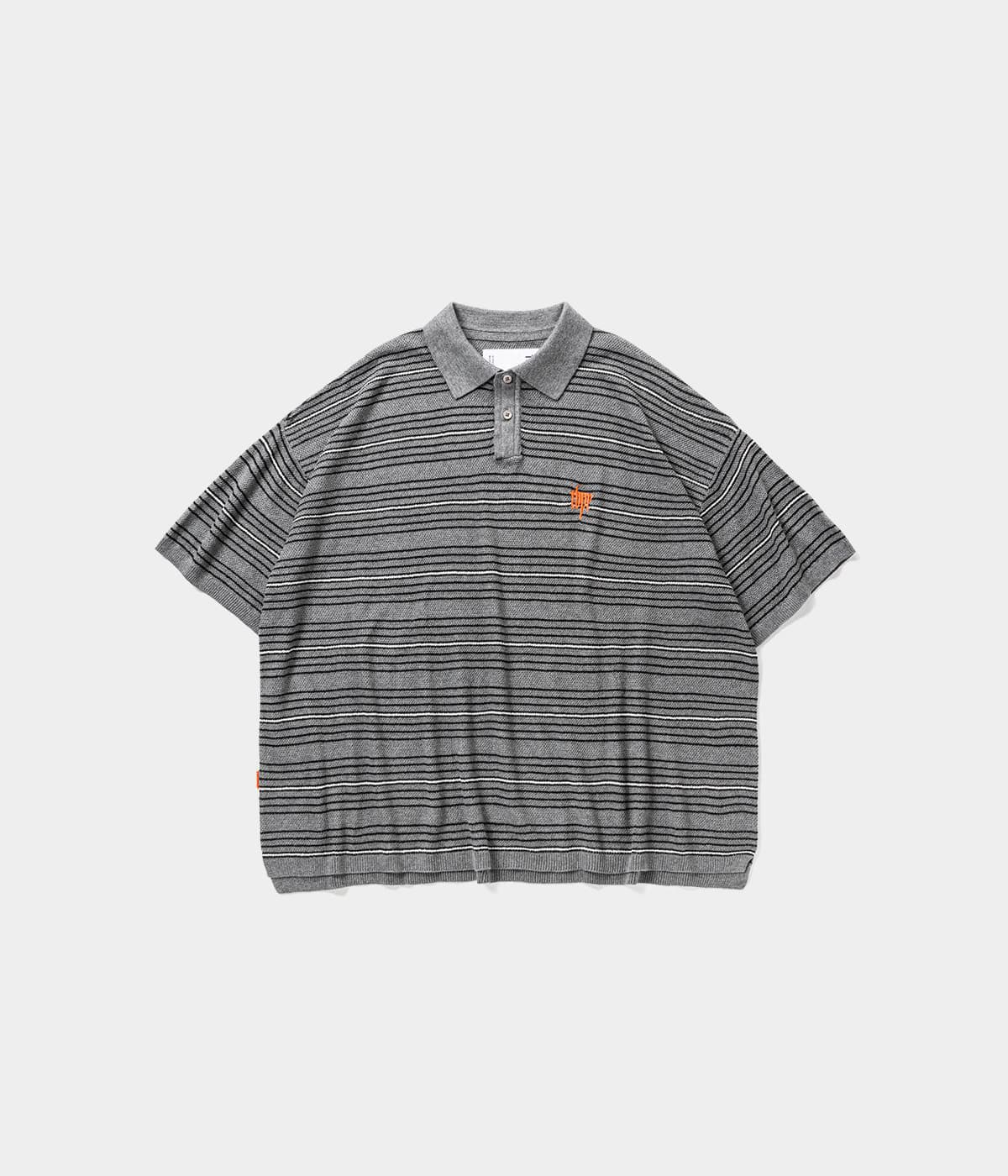 TIGHTBOOTH ストライプ ニットポロシャツ M 24SS STRIPE KNIT POLO - TIGHTBOOTH® タイトブース オフィシャル