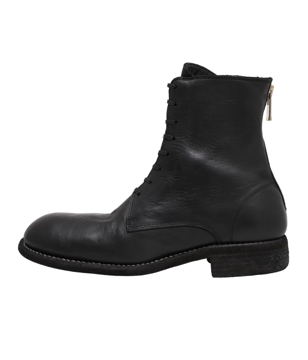 LACED UP AND BACK ZIP BOOTS | GUIDI(グイディ) / シューズ