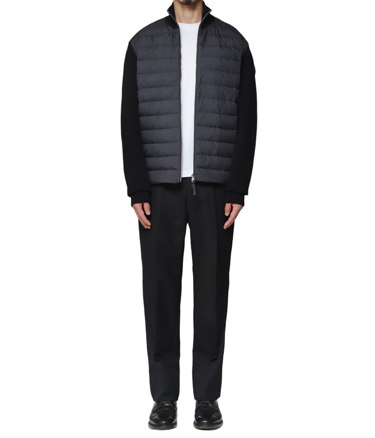 参考価格66280円モンクレール MONCLERファー ケーブル　ニット黒 S MONCLER モンクレール グルノーブル ニットパーカー フーディー