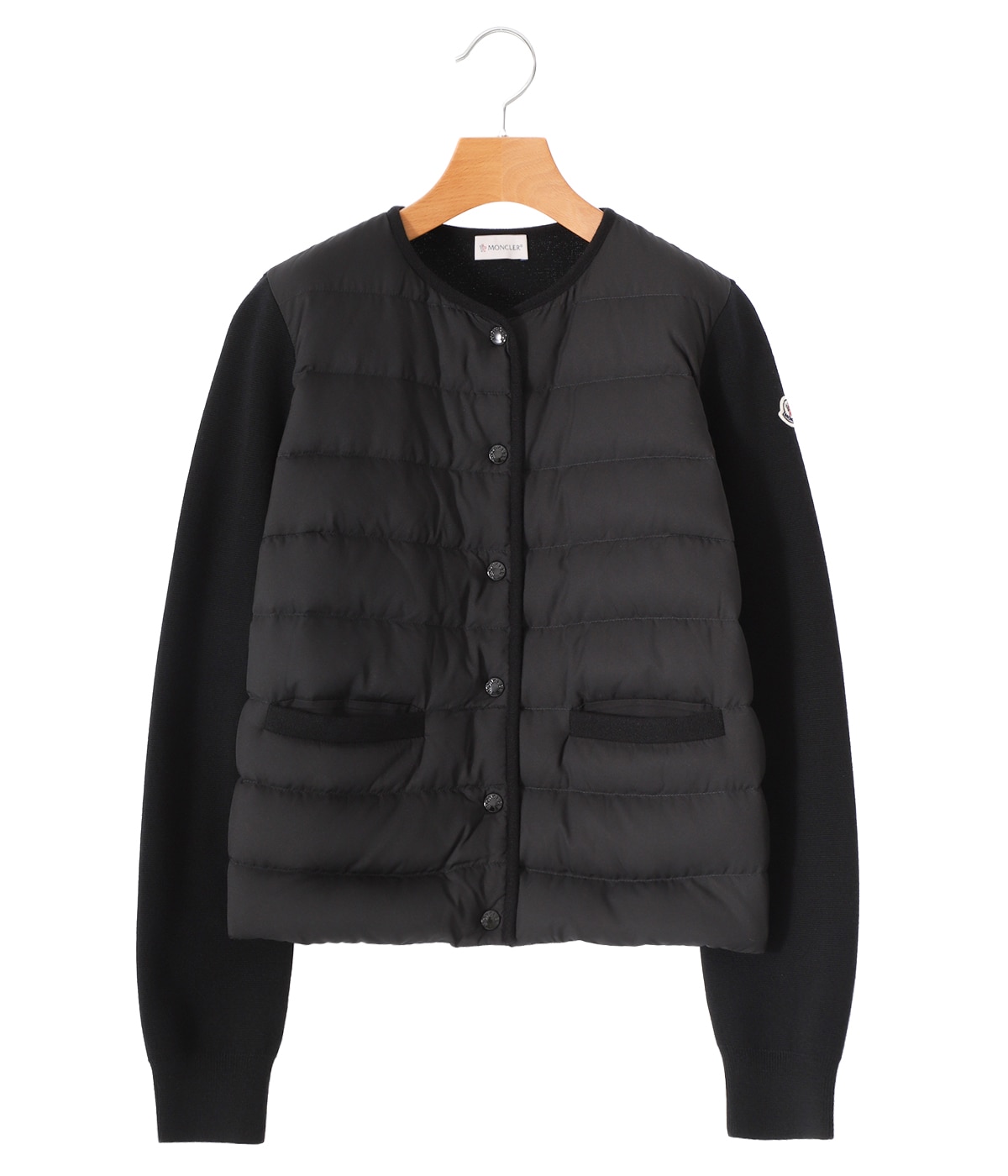 『美品』MONCLER モンクレール ニット カーディガン サイズM ブラック レディース】CARDIGAN | MONCLER(モンクレール) / アウター