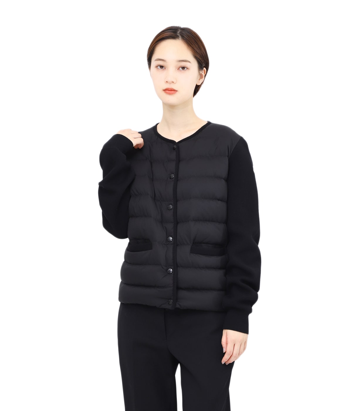 モンクレールレディースカーディガン　サイズM モンクレール MONCLER カーディガン ボレロ ブラック レディース