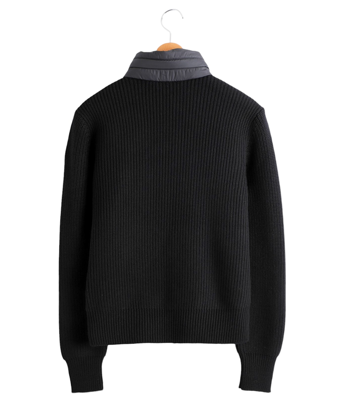 MONCLER フード付きカーディガン ブラック ブラック カーディガン : セーター＆カーディガン 向けの メンズ