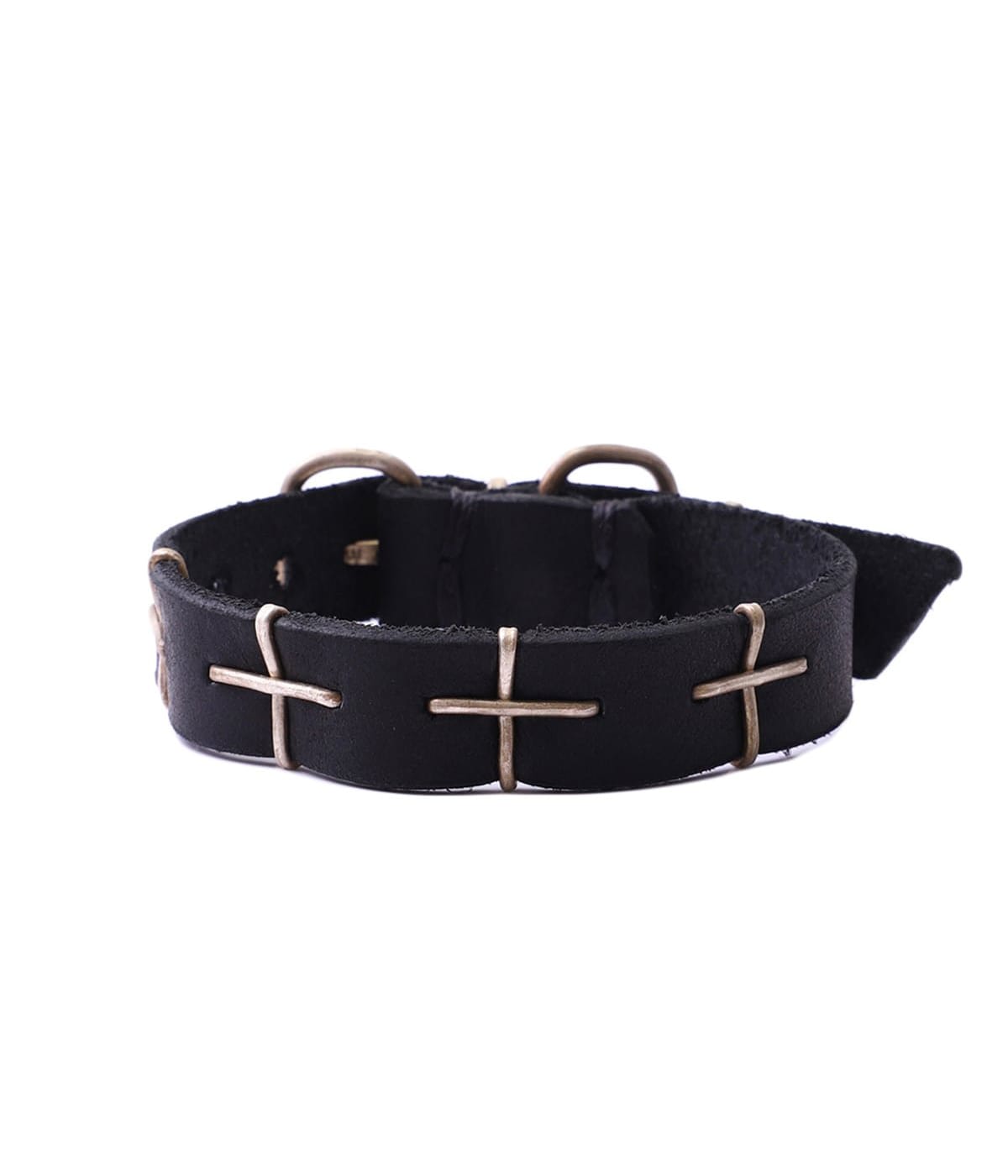 アクセサリー thin silver cross band thin silver cross studded wrist band | m.a+(エムエークロス