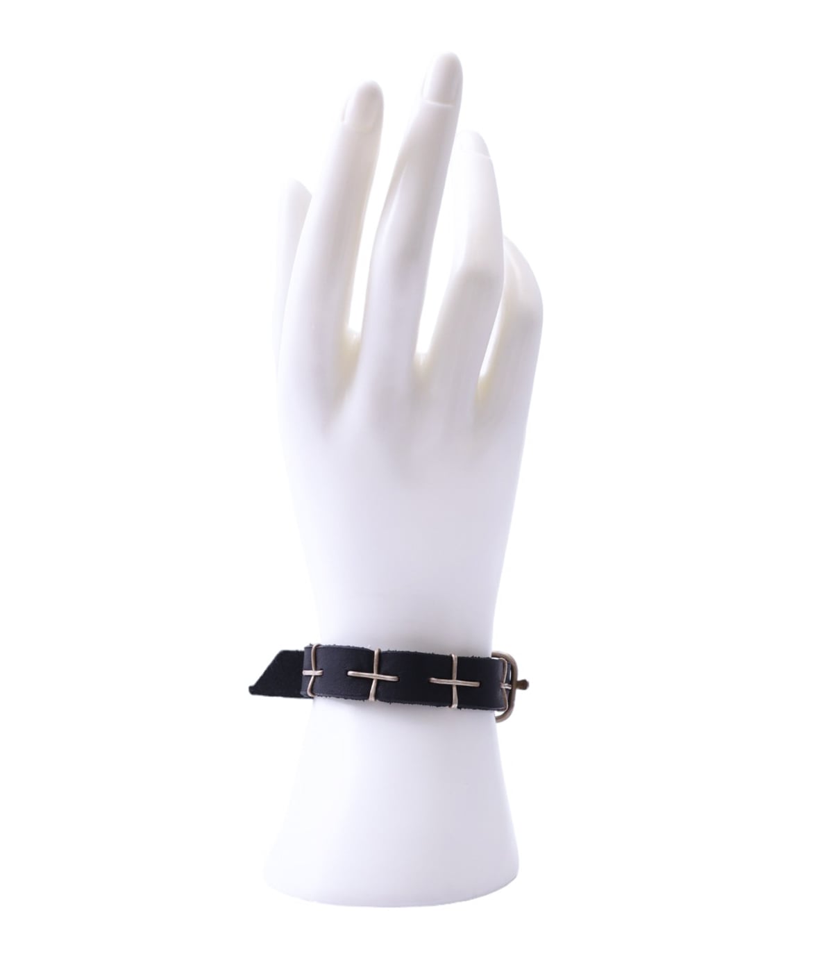 アクセサリー m.a+ silver cross studded wrist band thin silver cross studded wrist band | m.a+(エムエークロス