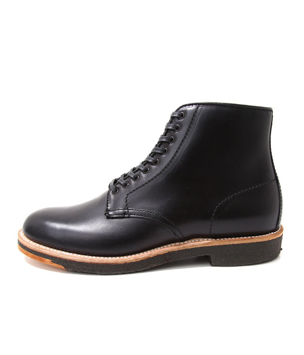 出原製靴エンパイアシューズ　バーガンディー　3E25.5 クロムエクセル　箱無し 別注 9-EYE PLAIN TOE BOOT(クロムエクセル・ミリタリーラスト