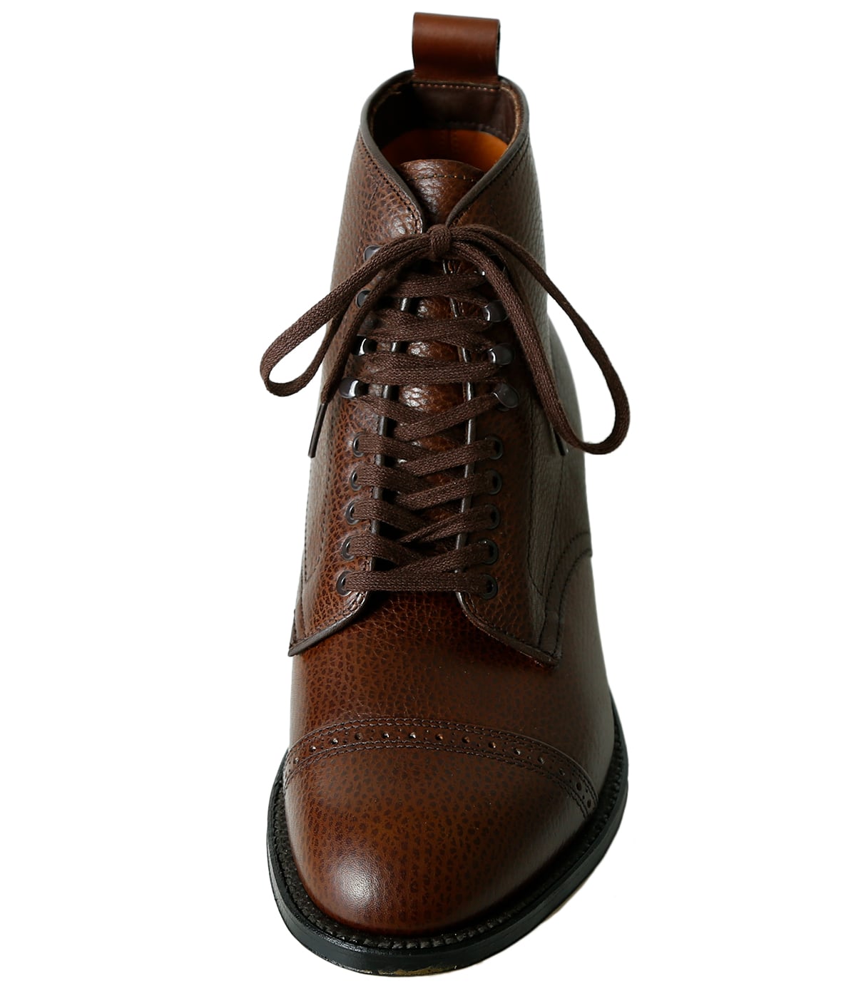 オールデン モディファイドラスト8 1/2　アローズ別注　ブラウンシボ CAP TOE BOOT(カーフ・モディファイドラスト・シングルレザー