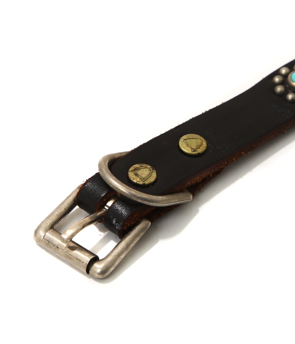 Turquoise Narrow Studs Belt | HTC(エイチティーシー