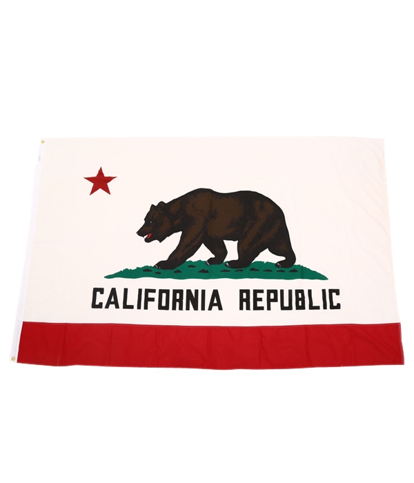カリフォルニア州旗　ビンテージ USA製 CALIFORNIA REPUBLIC カリフォルニア州旗 アメリカ