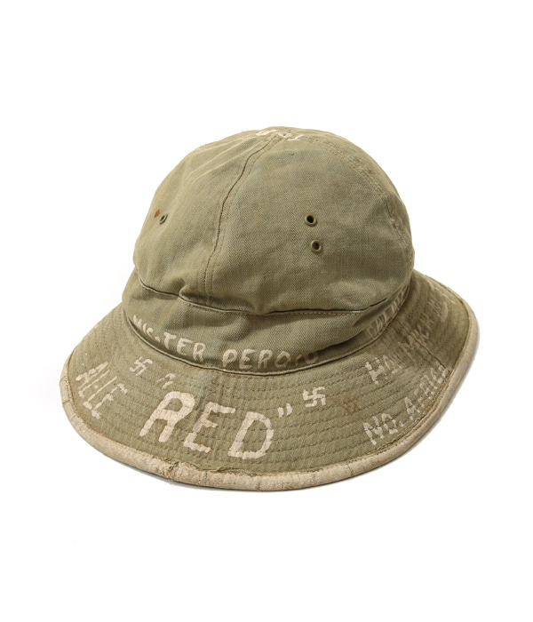 40s WW2 US ARMY HBT ユーティリティ キャップ 米軍実物 USED】40's U.S.ARMY HBT HAT | VINTAGE(ヴィンテージ) / 帽子