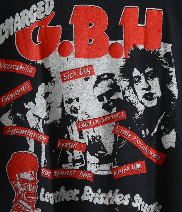 ビンテージ G.B.H Tシャツ UKハードコアパンクバンド fd175b70cee13d46928ad9e40a195d