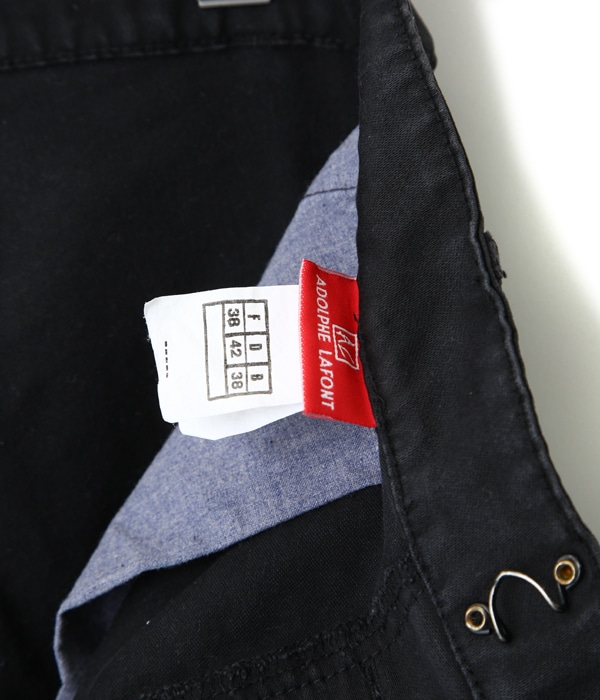 50s adolphe lafont ブラックモールスキン パンツ 90's~ Adolphe Lafont Black Moleskin Pants W30 90年代 ユーロ