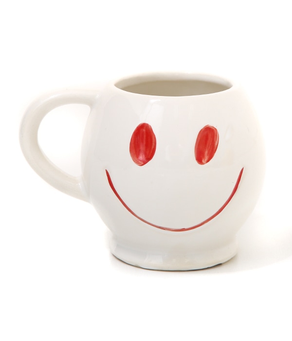 70s McCOY SMILEY FACE MUG(白×赤目) | VINTAGE(ヴィンテージ