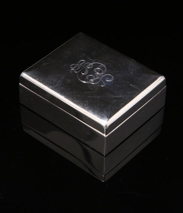 ティファニー ヴィンテージ　アクセサリーケース　ポット　シルバー　グラス　蟹 VINTAGE TIFFANY SILVER BOX | VINTAGE TIFFANY(ヴィンテージ