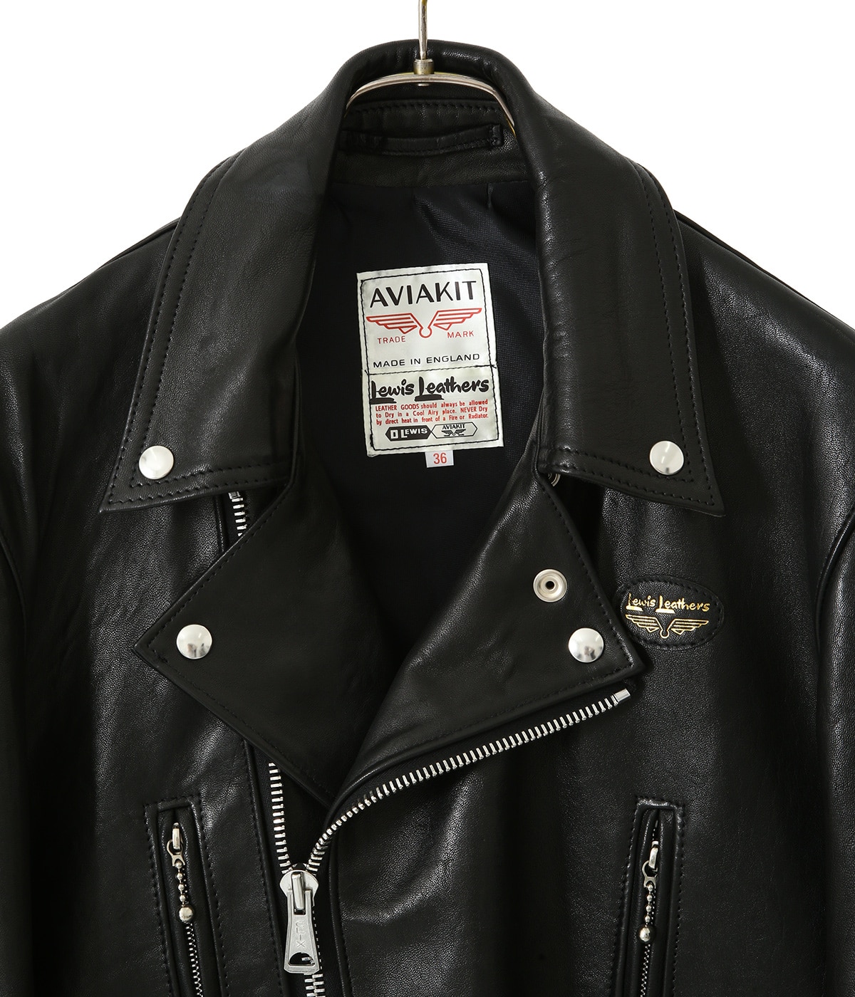 ※専用！極上美品！カウハイド！ルイスレザー391ライトニング38ブラック 正規取扱店 Lewis Leathers (ルイスレザーズ) No.391 LIGHTNING
