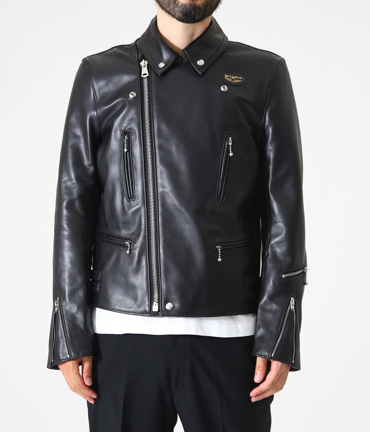 【美品】LewisLeathers ライトニング タイトフィット 402T 40 No.402 Lightning (ライトニング) タイトフィット (革