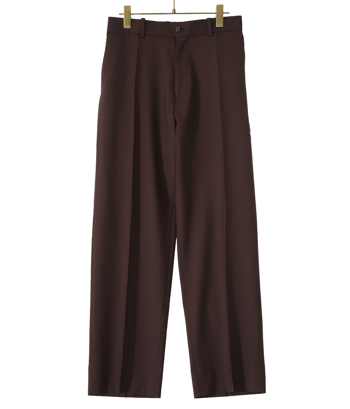 FLAT-FRONT TROUSERS - ORGANIC WOOL TROPICAL -