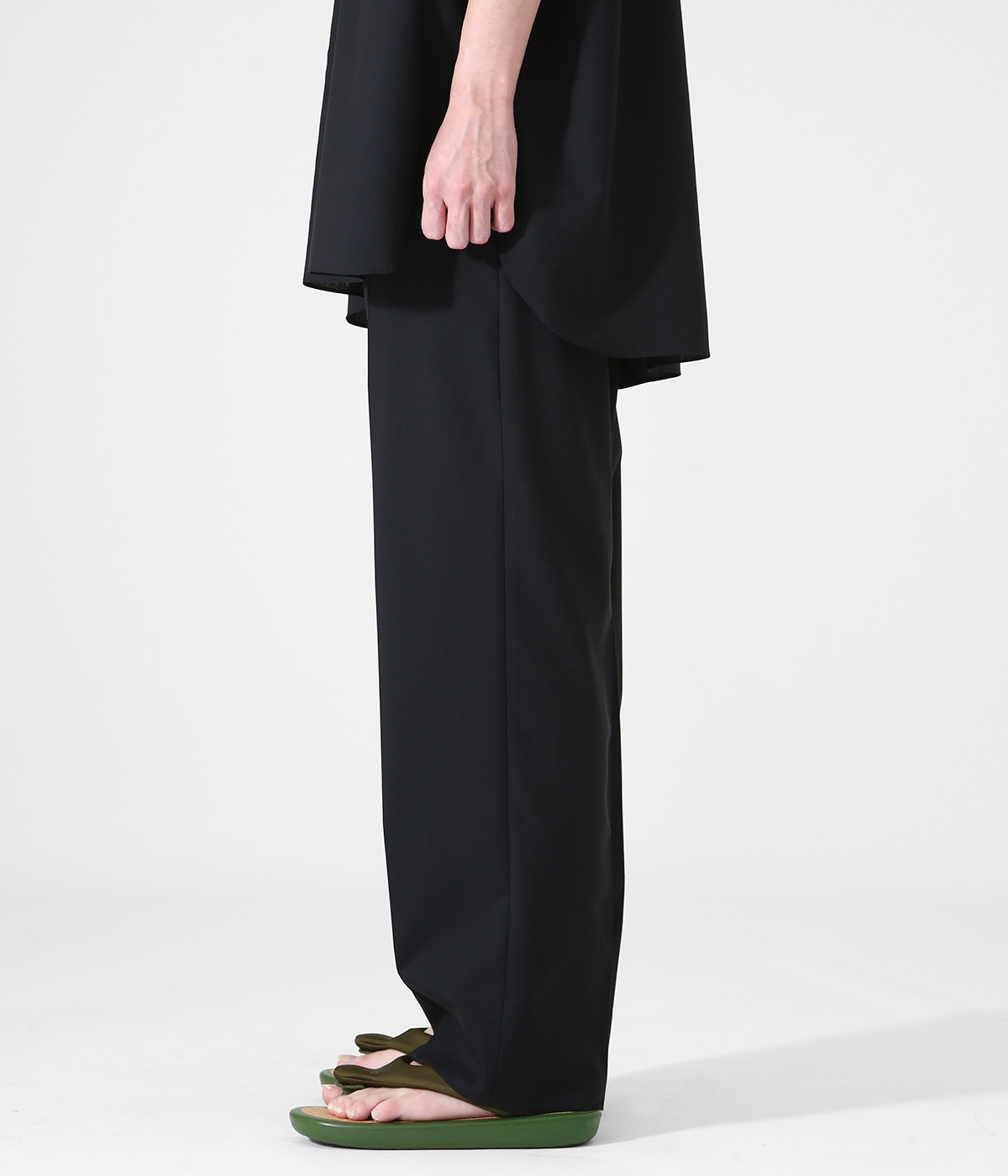FLAT FRONT TROUSERS - SUPER 120s WOOL TROPICAL -