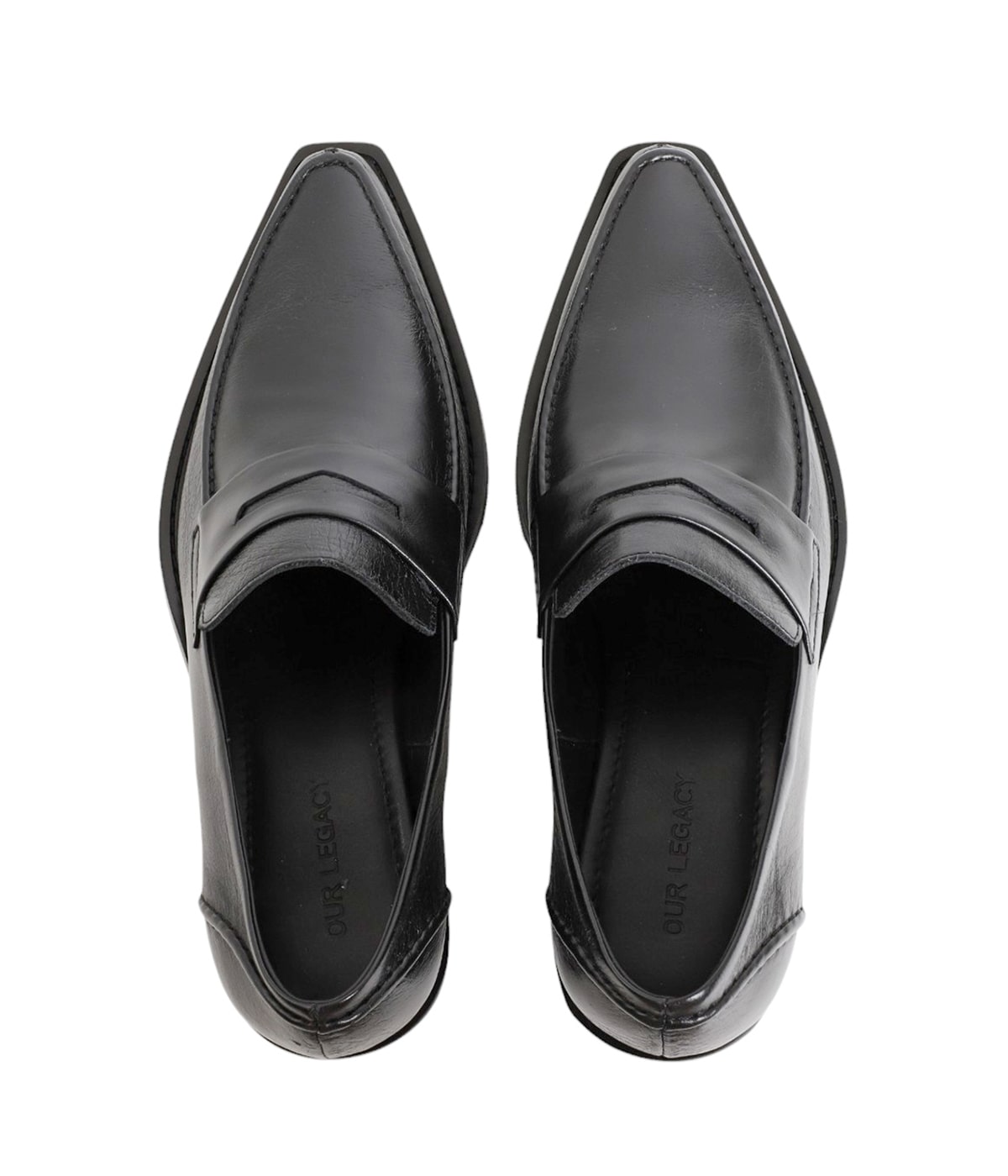 【関税込み】OUR LEGACY ブラック Cypher ローファー Our Legacy - Cypher Loafer Sombre Satin Bovine