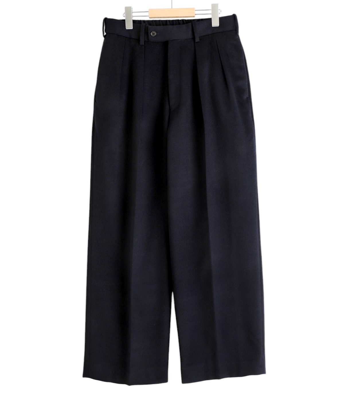 markaware CASHMERE DOUBLE PLEATED サイズ2 CASHMERE DOUBLE PLEATED TROUSERS | MARKAWARE(マーカウェア