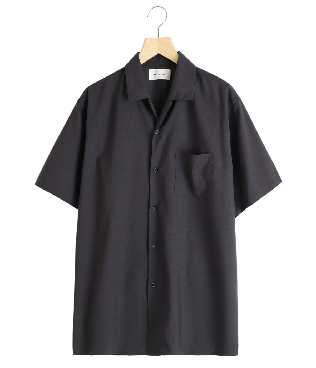 ITALIAN OPEN COLLAR S/S SHIRT