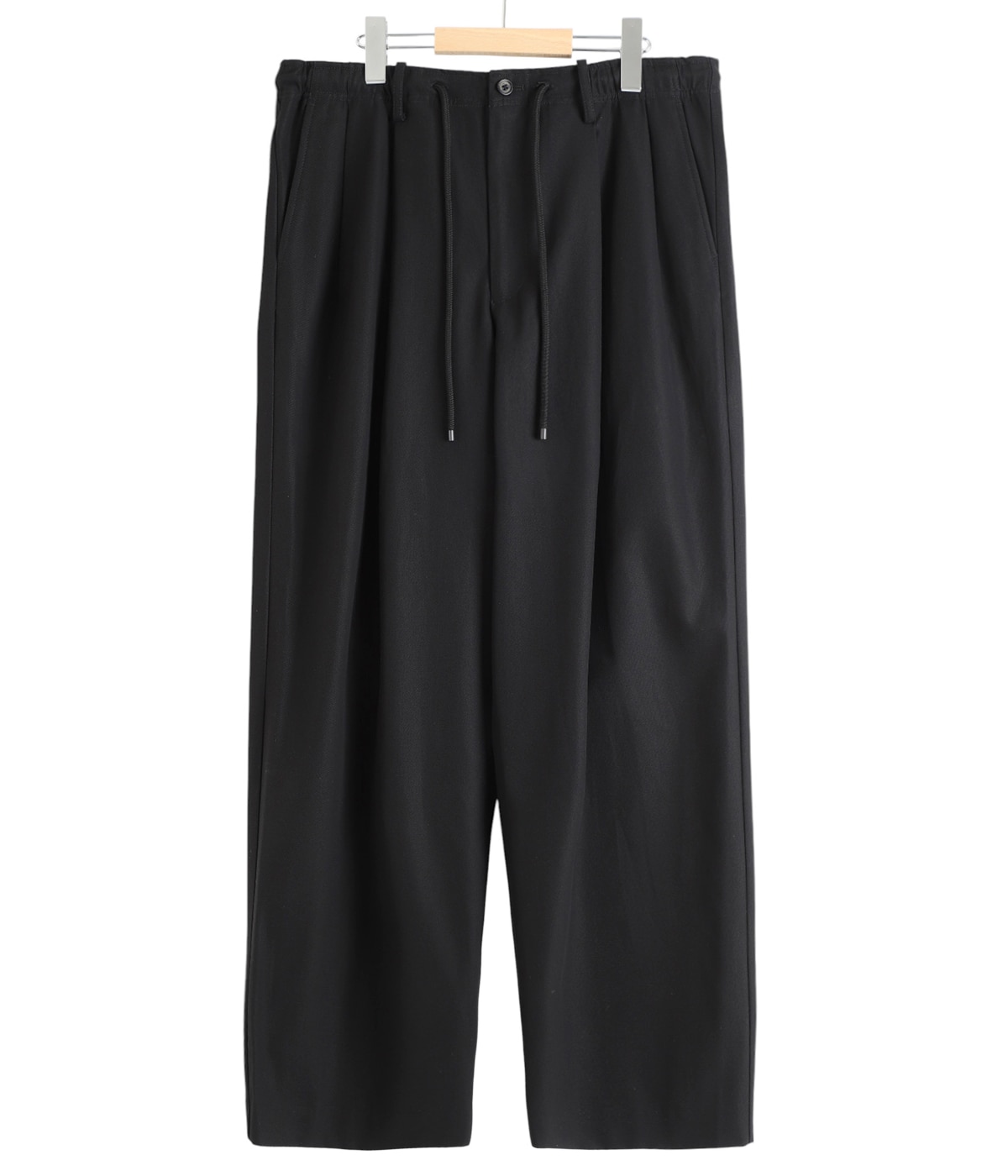 DOUBLE PLEATED EASY TROUSERS ORGANIC COTTON GABARDINE