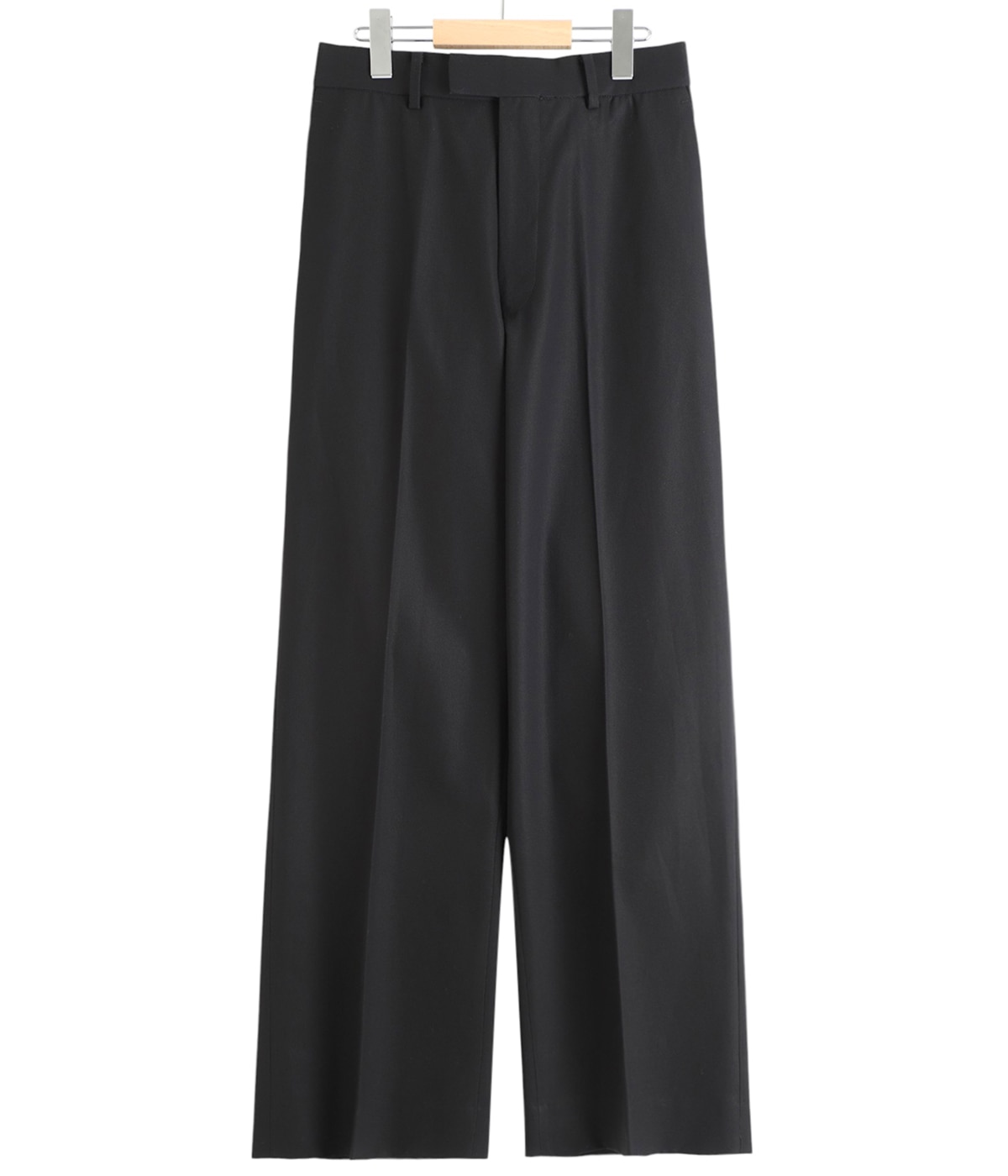 WIDE STRAIGHT TROUSERS ORGANIC COTTON GABARDINE