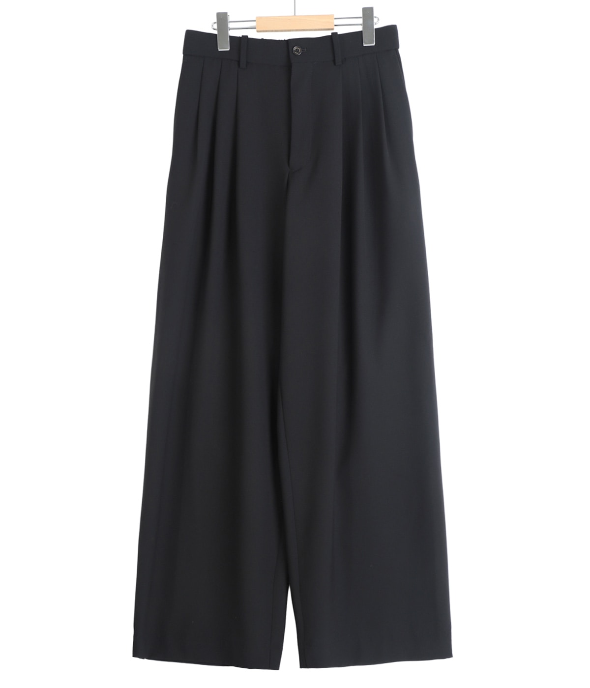 TRIPLE PLEATED WIDE TROUSERS -SURVIVAL CLOTH TROPICAL- | MARKAWARE
