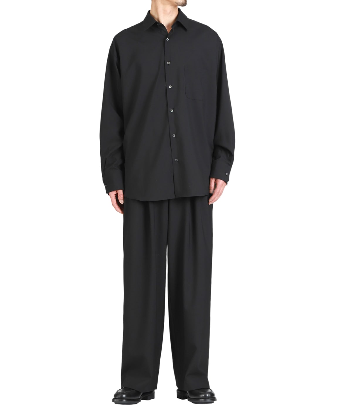 COMFORT FIT SHIRT -ORGANIC WOOL 2/80 TROPICAL- | MARKAWARE(マーカ