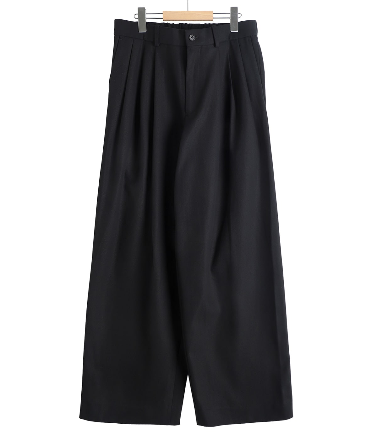 TRIPLE PLEATED WIDE TROUSERS ORGANIC COTTON SURVIVAL CLOTH