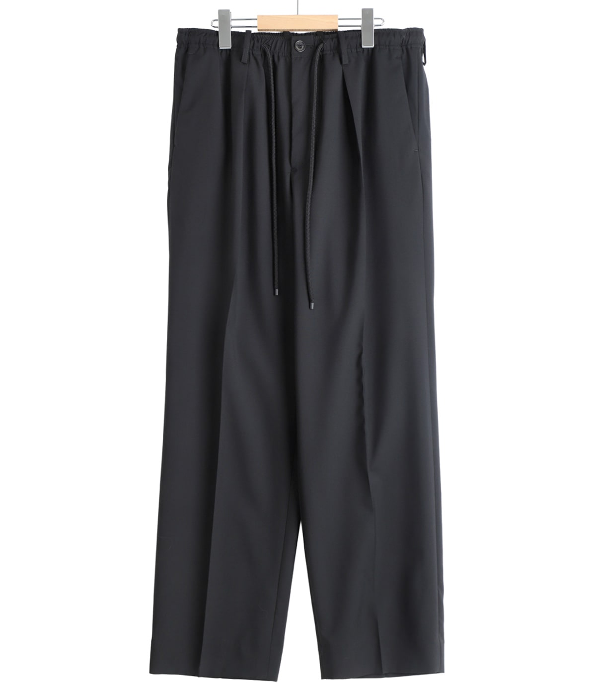 ONE TUCK TAPERED EASY PANTS -ORGANIC WOOL 2/80 TROPICAL