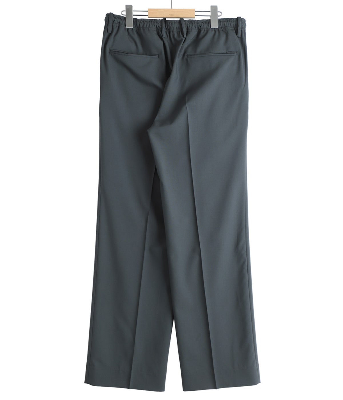 ONE TUCK TAPERED EASY PANTS -ORGANIC WOOL 2/80 TROPICAL