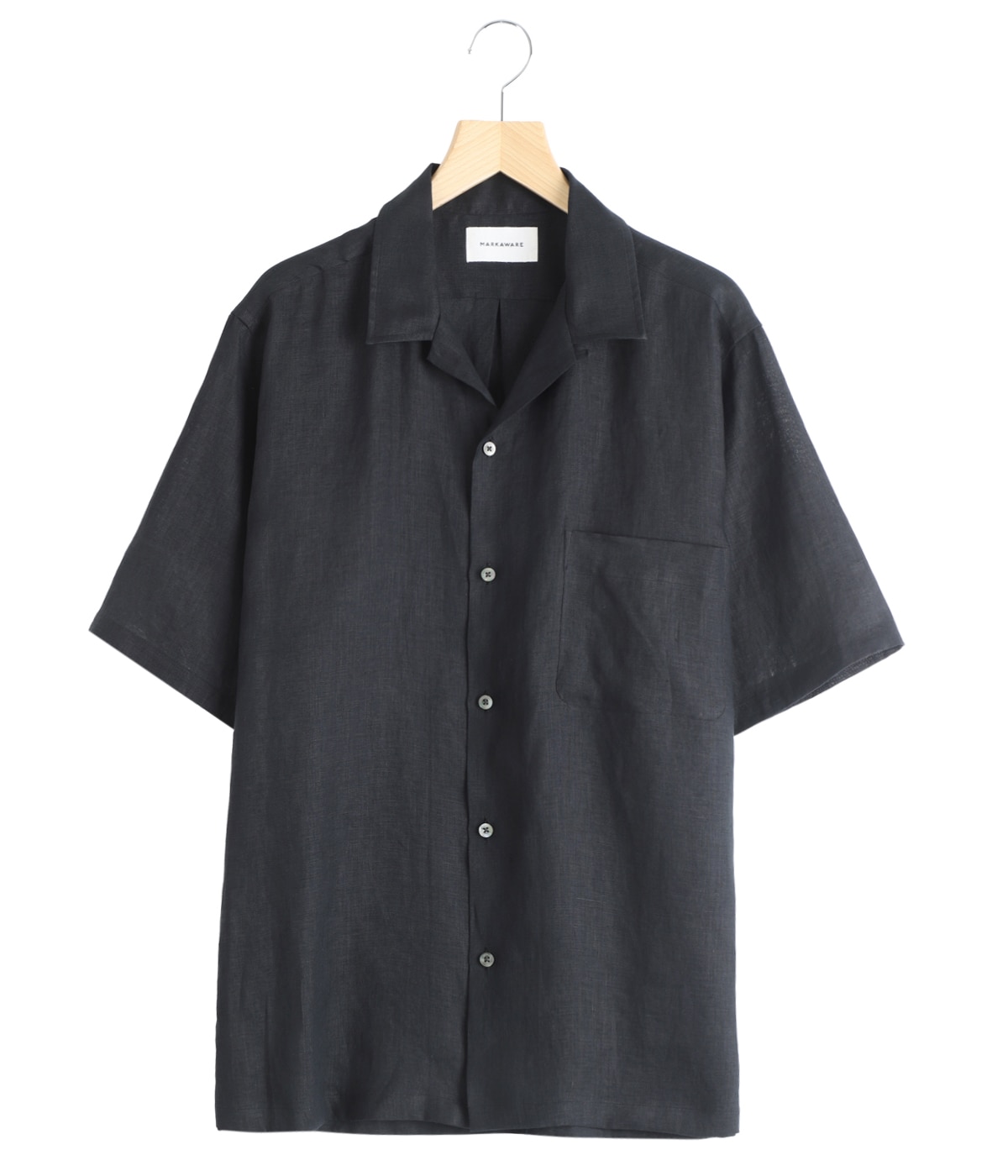 トップス MARKAWARE HEMP SHIRTING OPENCOLLAR SHIRT NEW OPEN COLLAR S/S SHIRT HEMP SHIRTING | MARKAWARE(マーカウェア