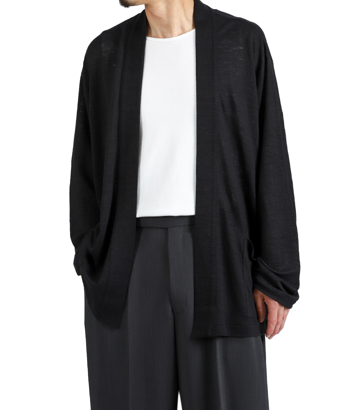 JAPANESE CARDIGAN HEMP KNIT | MARKAWARE(マーカウェア) / トップス
