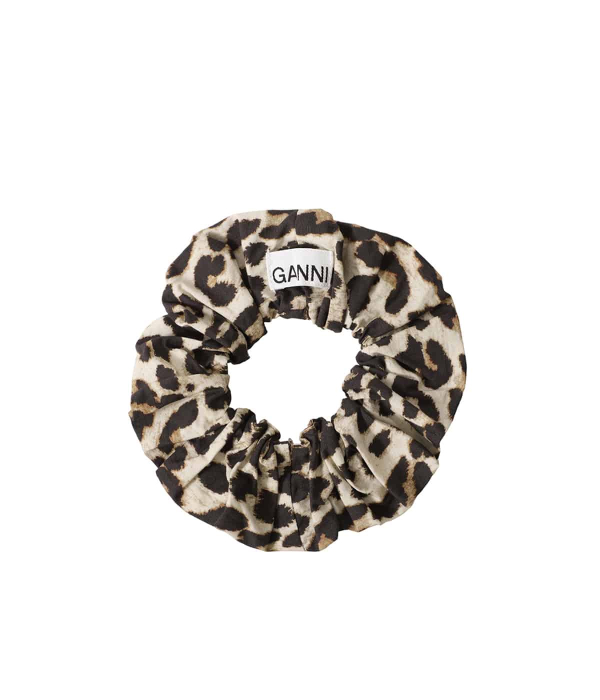 GANNI ヒョウ柄シュシュ 新品タグ付き GANNI】レオパード プリント シュシュ (Ganni/ヘアアクセサリー