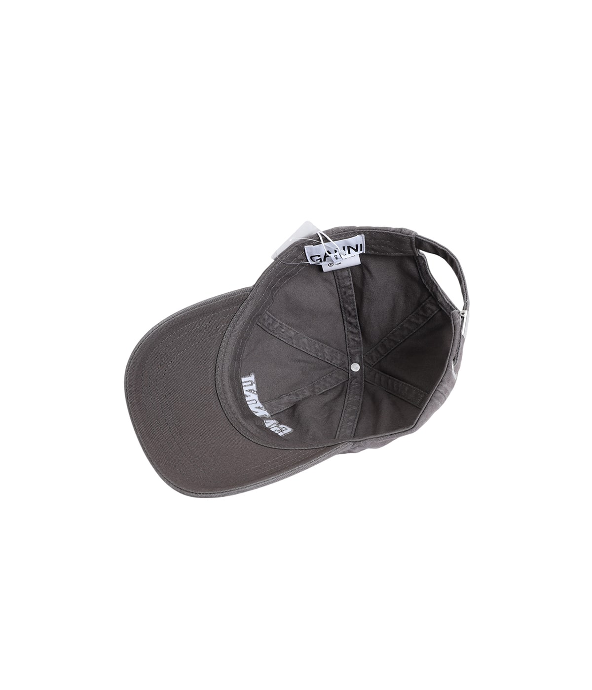 GANNI ガニー 帽子 キャップ グレー GANNI/ガニー】キャップ Washed Cotton Canvas Cap Emb A6901