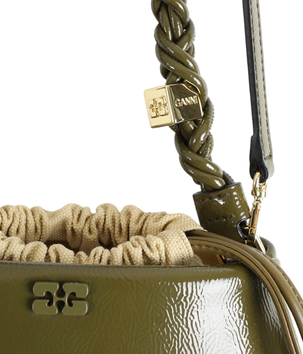 レディース】Ganni Bou Backet Bag Pattent | GANNI(ガニー